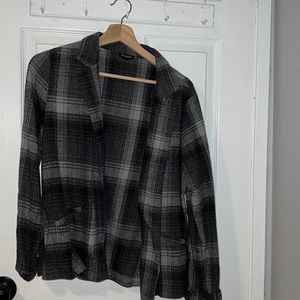 Dark grey pattern, jacket, coat, size large, worn once